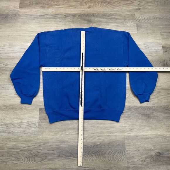 Vintage Russell Athletic Sweatshirt Mens Extra Large Blue 90s Crewneck Pullover - Picture 6 of 9